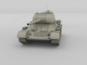 t34-85 tiger tank late pack 3D Model