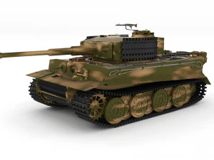 t34-85 tiger tank late pack 3D Model