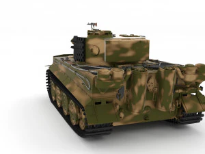 t34-85 tiger tank late pack 3D Model