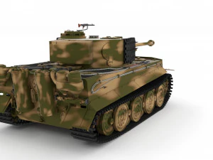 t34-85 tiger tank late pack 3D Model
