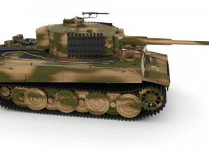 t34-85 tiger tank late pack 3D Model
