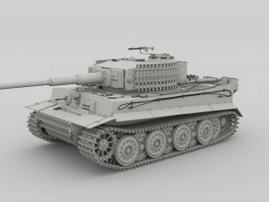 t34-85 tiger tank late pack 3D Model