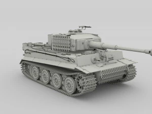 t34-85 tiger tank late pack 3D Model