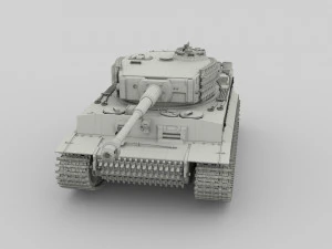 t34-85 tiger tank late pack 3D Model