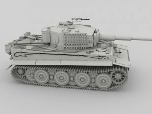 t34-85 tiger tank late pack 3D Model