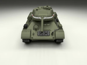 t34-85 tiger tank late pack 3D Model