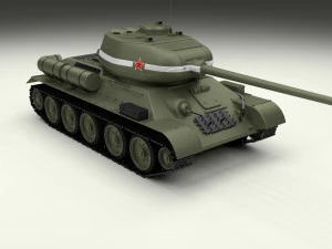t34-85 tiger tank late pack 3D Model