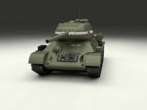 t34-85 tiger tank late pack 3D Model