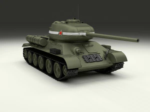 t34-85 tiger tank late pack 3D Model