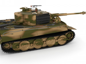 t34-85 tiger tank late pack with interior 3D मॉडल