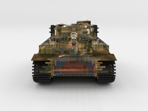 t34-85 tiger tank late pack with interior 3D मॉडल