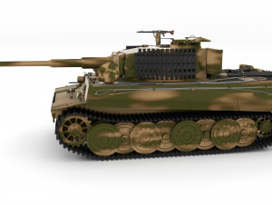 t34-85 tiger tank late pack with interior 3D मॉडल