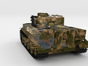 t34-85 tiger tank late pack with interior 3D मॉडल