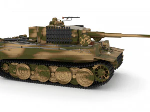 t34-85 tiger tank late pack with interior 3D Model
