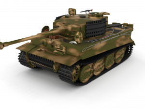 t34-85 tiger tank late pack with interior 3D मॉडल
