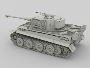t34-85 tiger tank late pack with interior 3D मॉडल