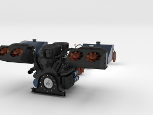 t34-85 tiger tank late pack with interior and engine bay Model 3D