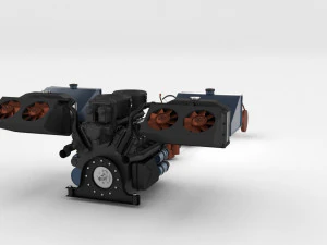 t34-85 tiger tank late pack with interior and engine bay 3D Model
