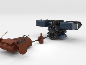 t34-85 tiger tank late pack with interior and engine bay Model 3D