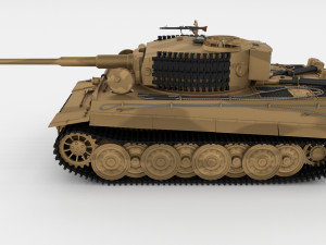 t34-85 tiger tank late pack with interior and engine bay Model 3D