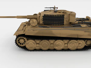 t34-85 tiger tank late pack with interior and engine bay 3D Model