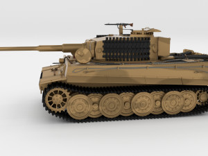 t34-85 tiger tank late pack with interior and engine bay Model 3D