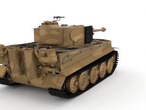 t34-85 tiger tank late pack with interior and engine bay Model 3D