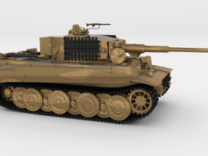 t34-85 tiger tank late pack with interior and engine bay Model 3D