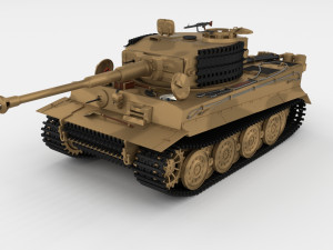 t34-85 tiger tank late pack with interior and engine bay Model 3D
