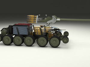 t34-85 tiger tank late pack with interior and engine bay Model 3D