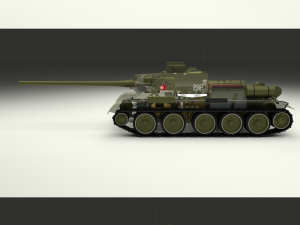 ussr armor pack with interior and engine bay 3D Model