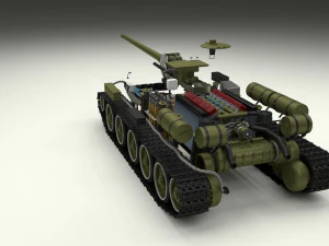 ussr armor pack with interior and engine bay 3D Model
