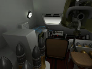 ussr armor pack with interior and engine bay 3D Model