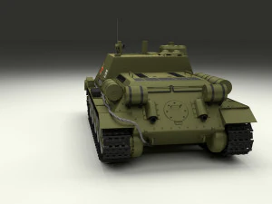 ussr armor pack with interior and engine bay 3D Model