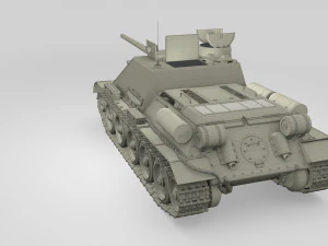 ussr armor pack with interior and engine bay 3D Model