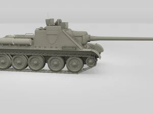ussr armor pack with interior and engine bay 3D Model