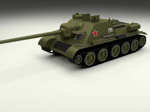 ussr armor pack with interior and engine bay 3D Model