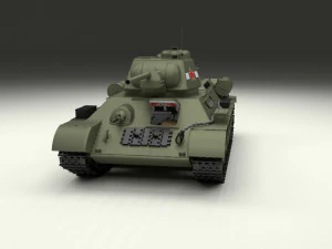 ussr armor pack with interior and engine bay 3D Model