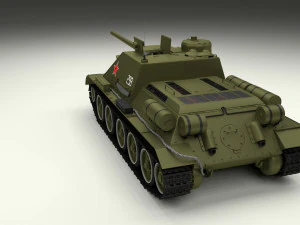 ussr armor pack with interior and engine bay 3D Model