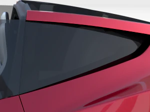 tesla roadster 2020 with interior and chassis 3D Model