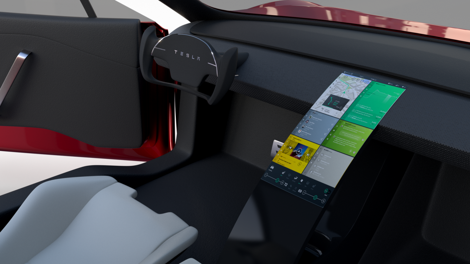 Tesla Roadster With Interior 3d Modell In Sportwagen 3dexport