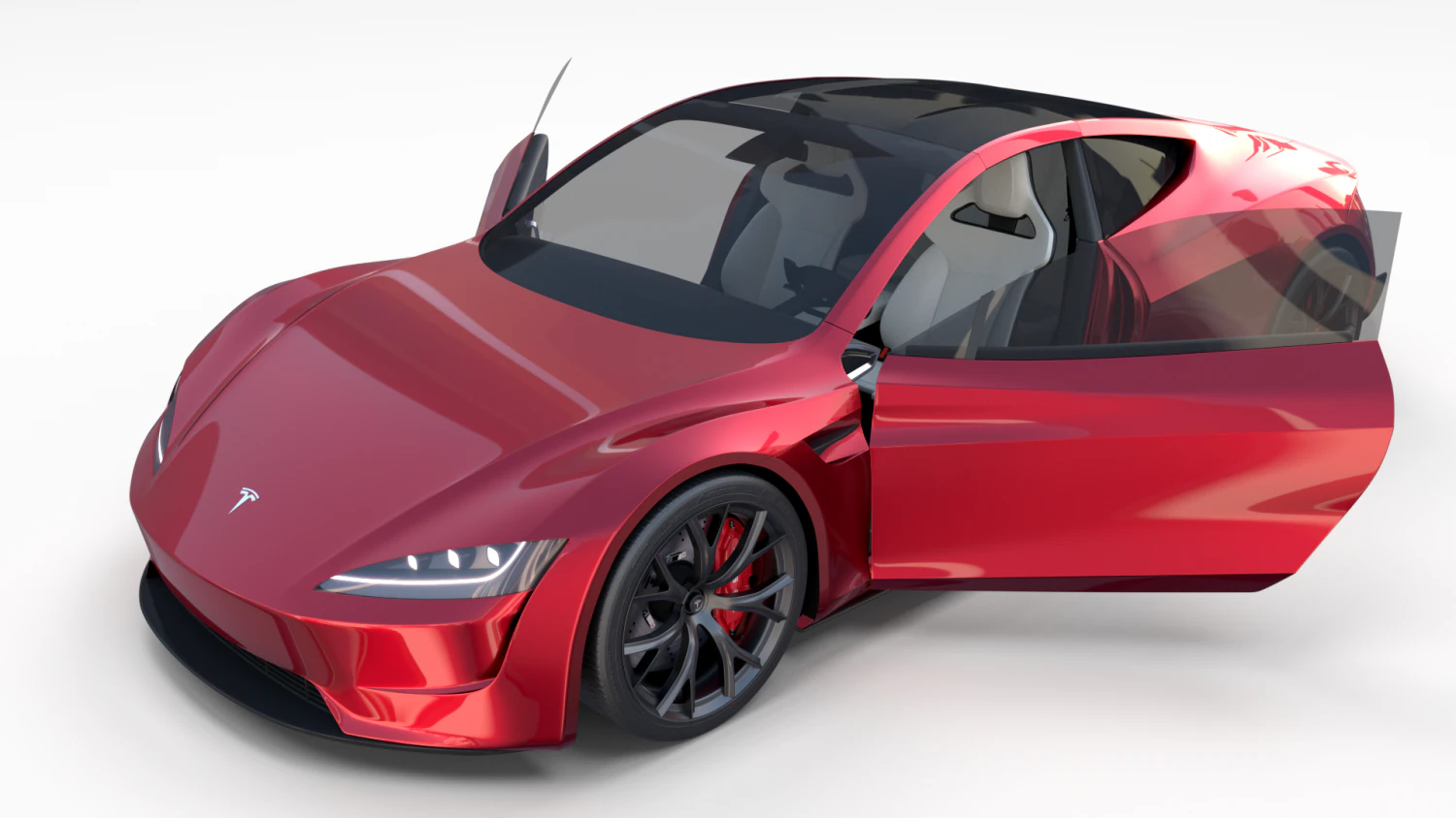 Tesla Roadster com interior Modelo 3D .c4d .max .obj .3ds .fbx .stl .blend 