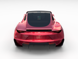 tesla roadster with interior 3Dモデル