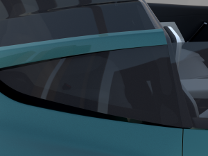 tesla roadster green with interior 3D Модель