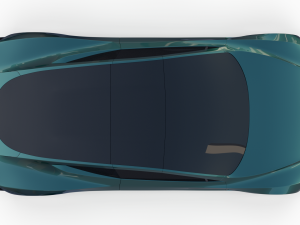 tesla roadster green 3D Model