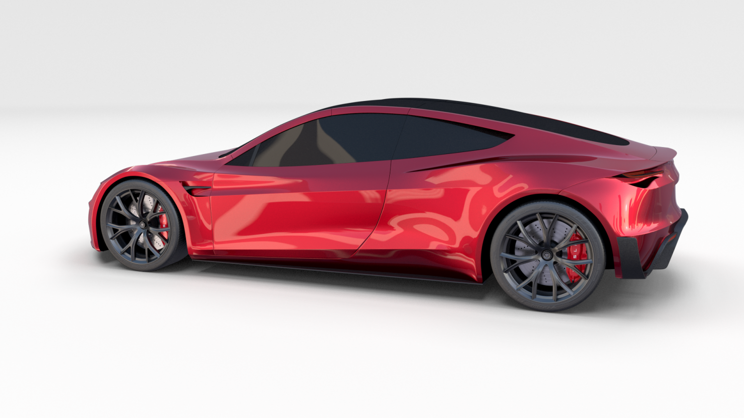 3d модель 2020. Тесла родстер 2023. Tesla Roadster черная.