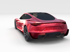 tesla roadster 2020 3D Model