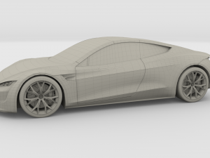 tesla roadster 2020 3D Model