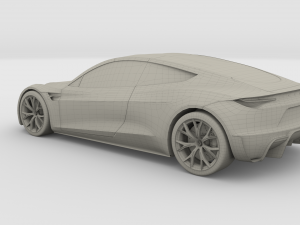 tesla roadster 2020 3D Model