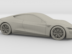 tesla roadster 2020 3D Model